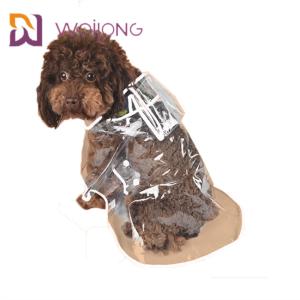 China PVC Transparent Pet Raincoat Spring Summer Light Clear Dog Raincoat wholesale