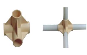 China Professional Three Way Industrial Pipe Fittings Ivory With End Stop wholesale