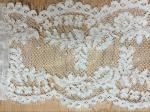 Jacquard Lace border for Wedding dress Cord lace edge in Ivory Color