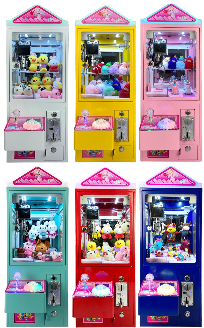 Coin Operated Mini Plush Toy Claw Crane Machine with 110V/220V/230V Voltage
