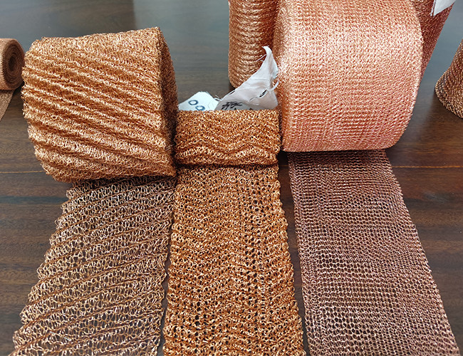 Gas Liquid Filter Copper Knitted Wire Mesh For Pest Control 0.16mm