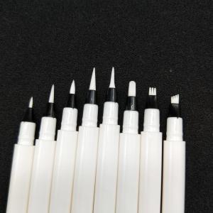 China Wholesale empty liquid eyebrow makeup twist pen pink eye brow tint pencil tube container packaging 4 fork tips wholesale