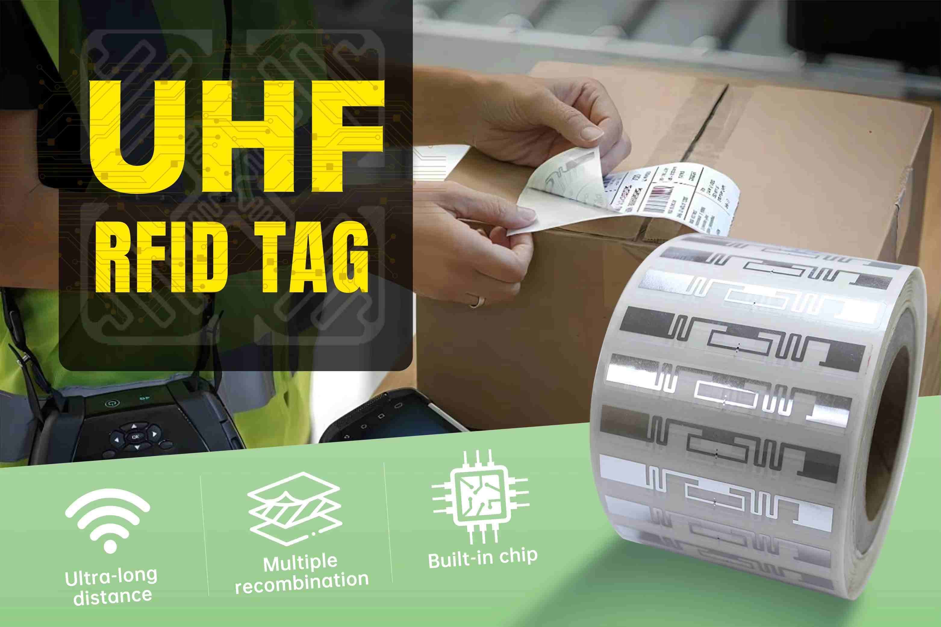 Printable Barcode Sticker Uhf Rfid Retail Label Soft Tag for Super Market EAS System Inventory Management