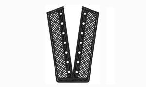 China Fashion black color embroidery trimming polyester lace collar wholesale