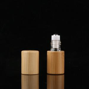 China Bamboo Cover Glass Empty Roll On Bottle wholesale