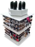 Counter Top Beauty Salon Shop Fixture Lipstick Acrylic Display Stands Rotating