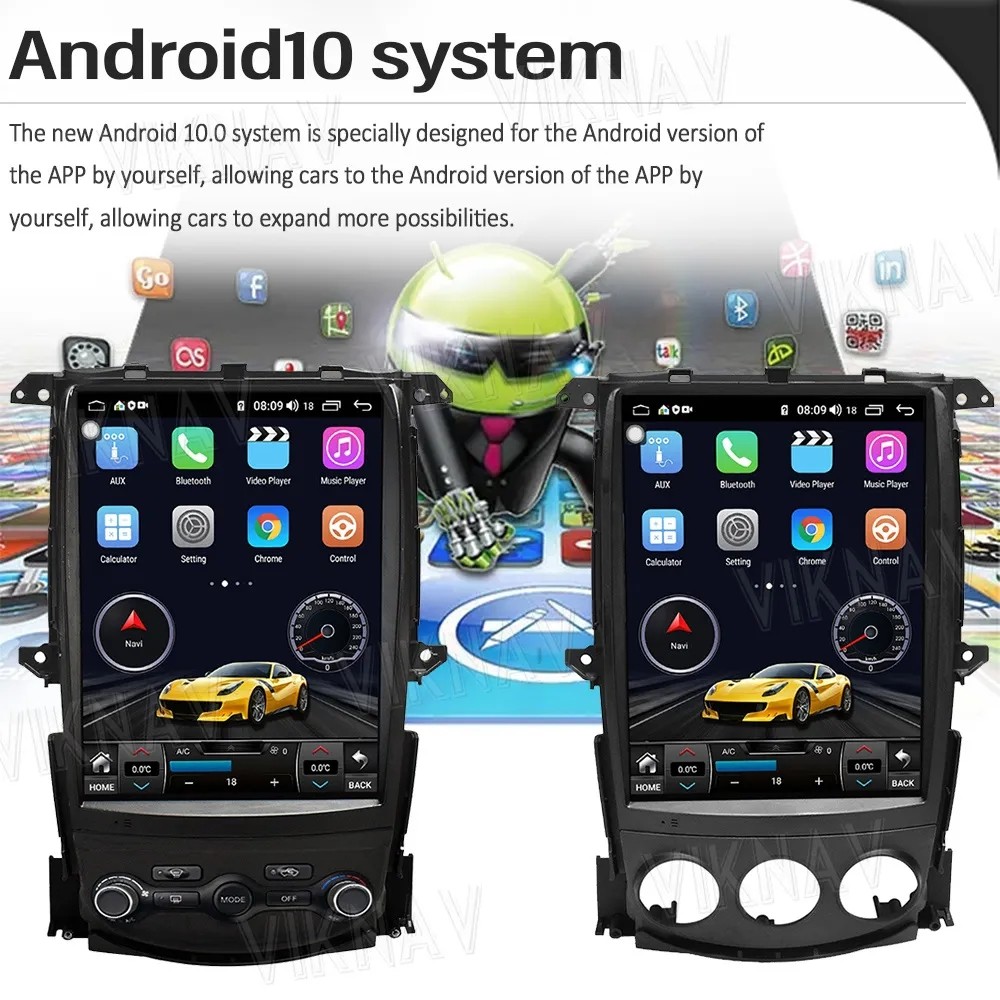 12.1Inch Android Auto Head Unit For 2008-2018 Nissan 307Z GPS Navigation Multimedia Player BT 4G Wireless Carplay