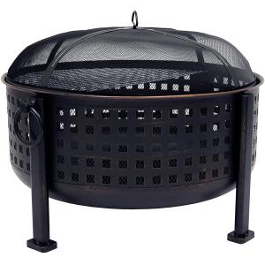 30 Inch 26.4 Pounds Portable Charcoal Fire Pit Outdoor Warming Bbq