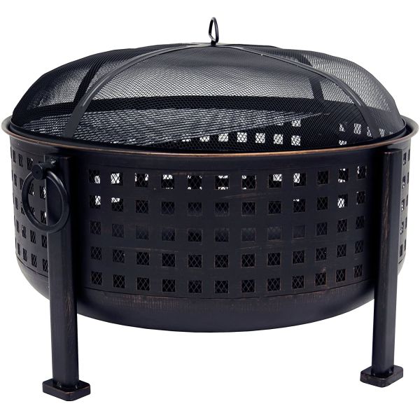 30 Inch 26.4 Pounds Portable Charcoal Fire Pit Outdoor Warming Bbq