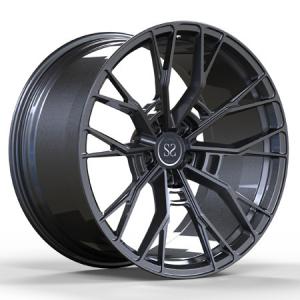 China Super Deep Concave 1 Piece Forged Rims Monoblock Gun Metal Alloy M8 Car Wheels wholesale