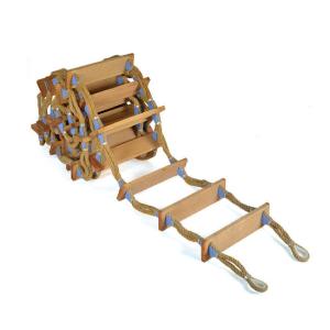 China Marine Liferaft Embarkation Ladder Wooden / Rubber Material CCS Approval wholesale