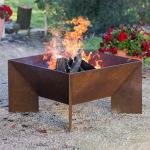 Laser Cutting Camping Heater Wood Burning Fire Pit Grill Portable Corten Metal