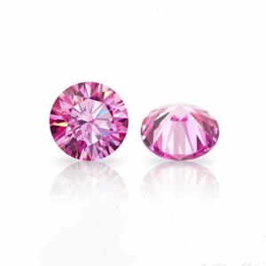 China Labs Heart Barely Pink Loose Moissanite Gemstones 1 Carat 6mm wholesale