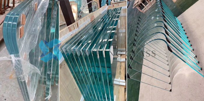5mm Curved Tempered Glass For Shower Room Custom Toughened Glass Size Thickness