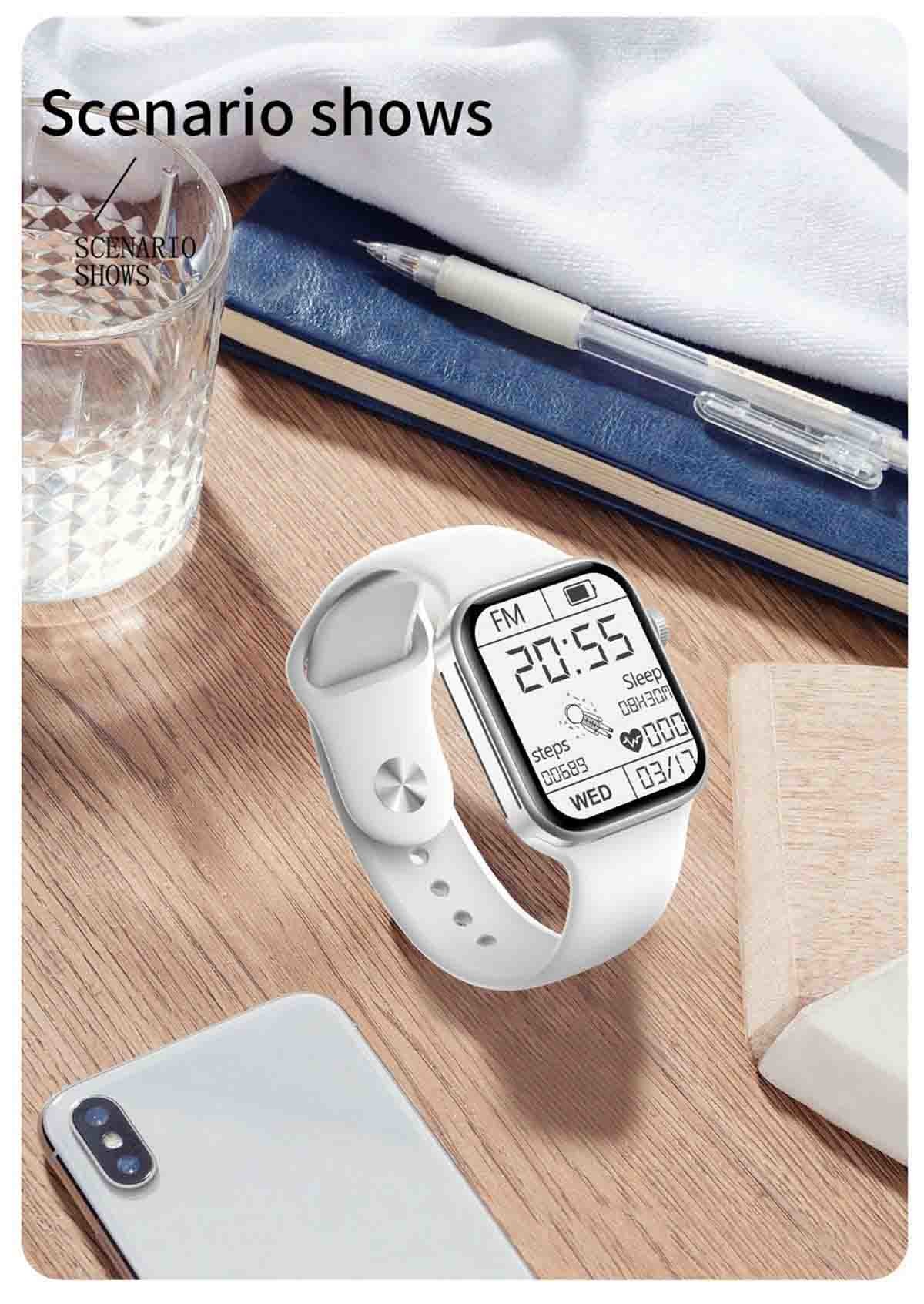 1.71inch Screen Smart Fitness Tracker Smartwatch iD8 Waterproof For Women