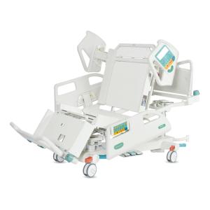 China Medical Furniture ICU Patient Adjustable Electric Nursing Bed With Casters wholesale