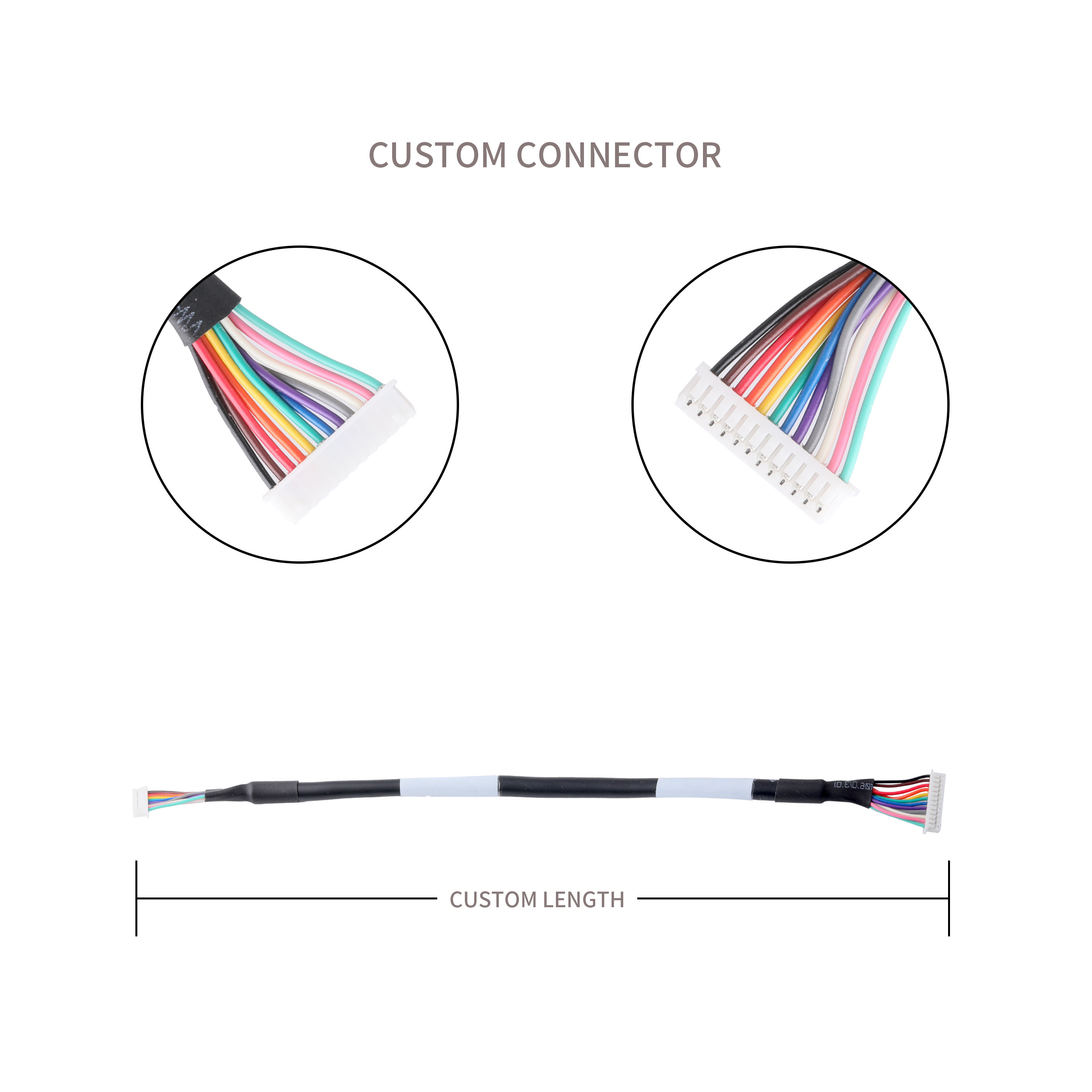 Pitch 1.25mm Cable Assembly Connector MX1.25 HSG WL P/N 1025-H-12P-N-HF UL20276 28AWG*12C