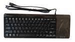 Black ABS industrial touchpad keyboard with mouse and two extra USB ports
