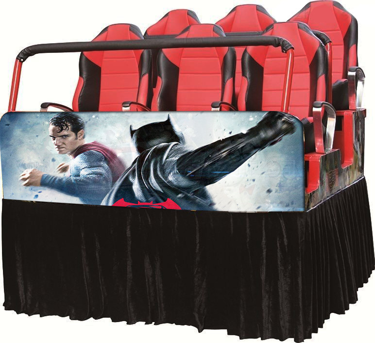 7D Cinema Virtual Game Machine 8 Seats Mecha Dynamic Wood Material