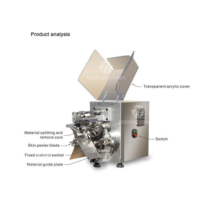 220V 35KG Recyclable Piercing Pitting Commercial Fruit Peeling Machine Apple paring onion