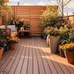 Manufacturer wood color Aluminum Alloy Floor Coated with TPE for your yard