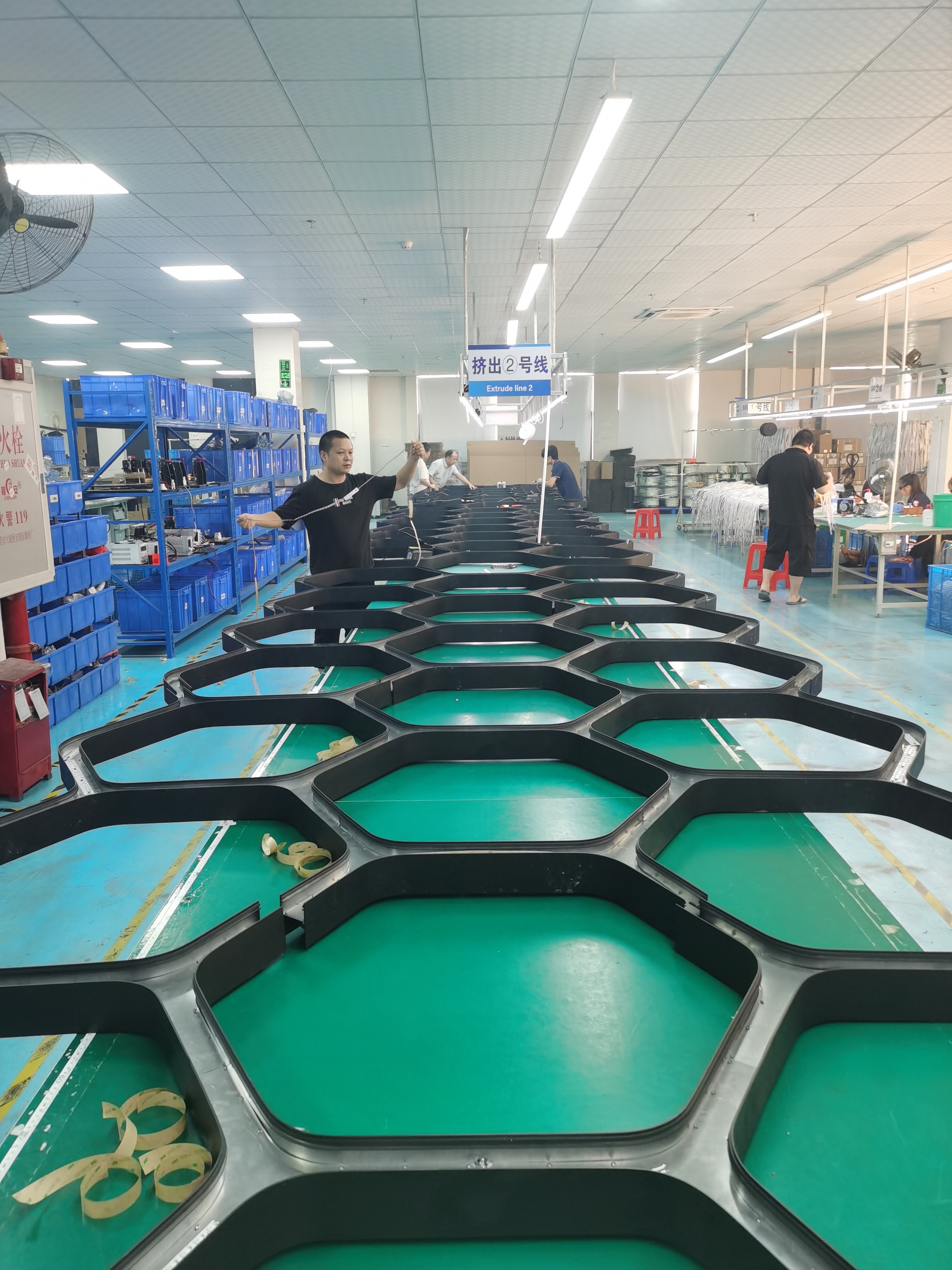 SMD5630 Hexagon Led Pendant Light HR600X75mm Hex Pendant Light
