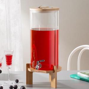 China Large 2.5 Gallon Clear Glass Beverage Dispenser With Metal Spigot wholesale