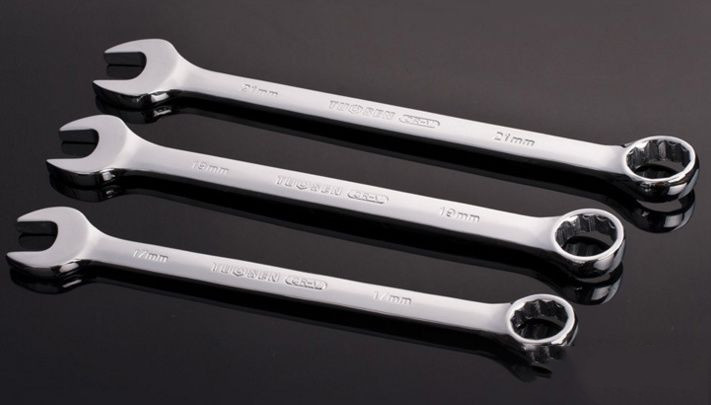 150mm 5.5mm Forged Steel Wrench Disassemble 12 Inch Adjustable Double End Open