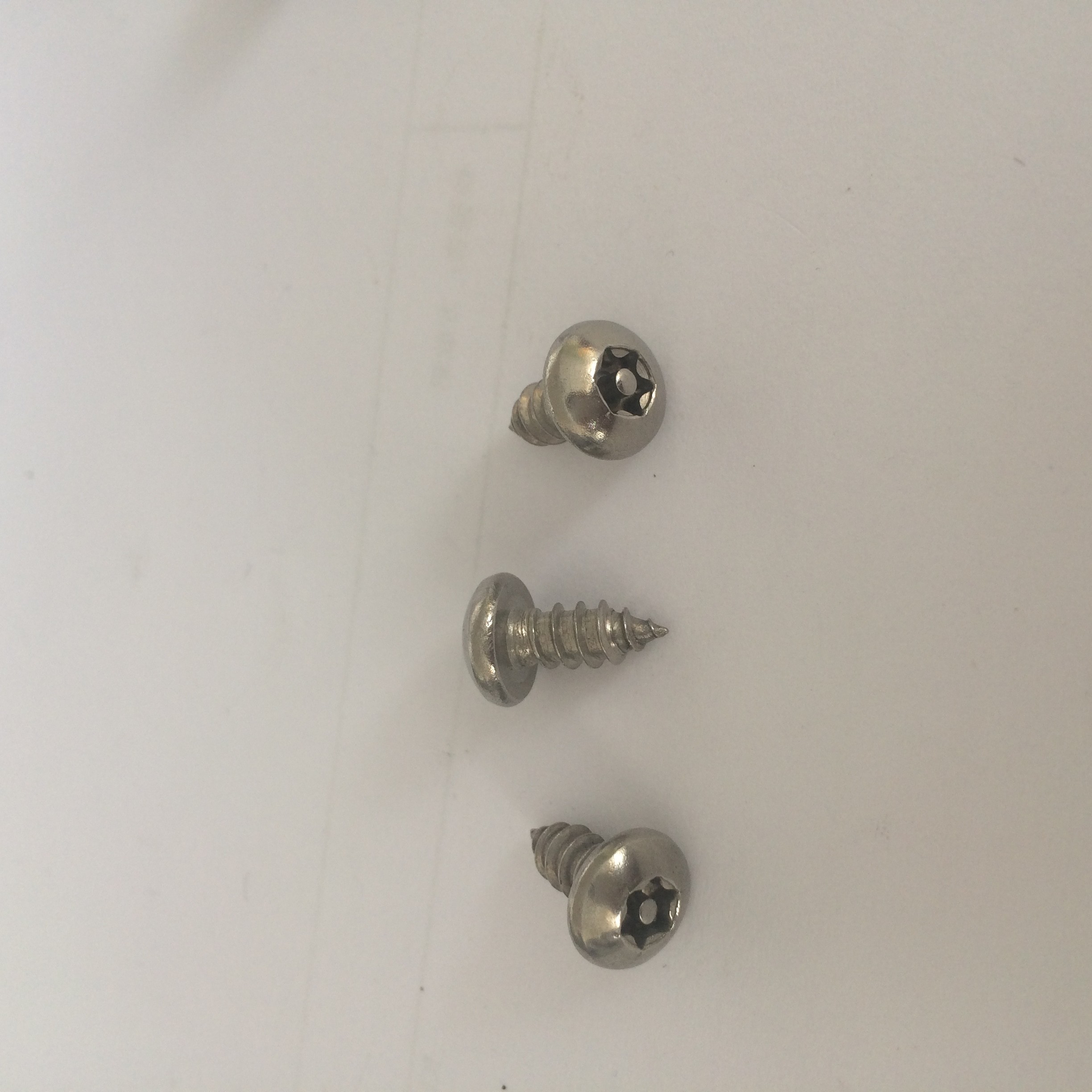 18-8 Stainless Steel Torx Rounded Head Screws Pin In Torx Pan Head Safety Screw Stainless Steel Tapping Screws