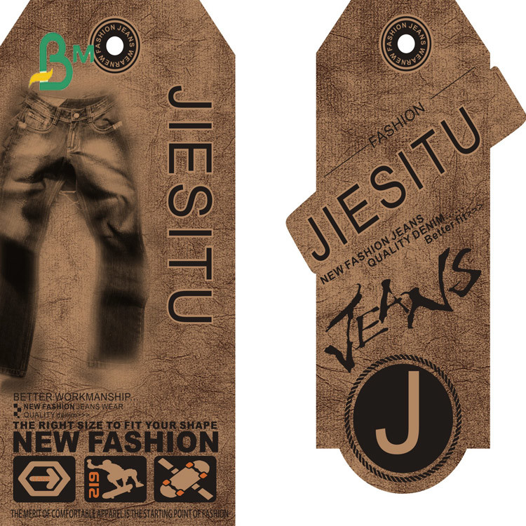  Three types of packaging Moisture Brown Virgin Kraft Paper for Tag