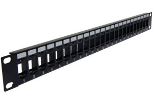 China Blank Keystone High Density Patch Panel 24-Port wholesale