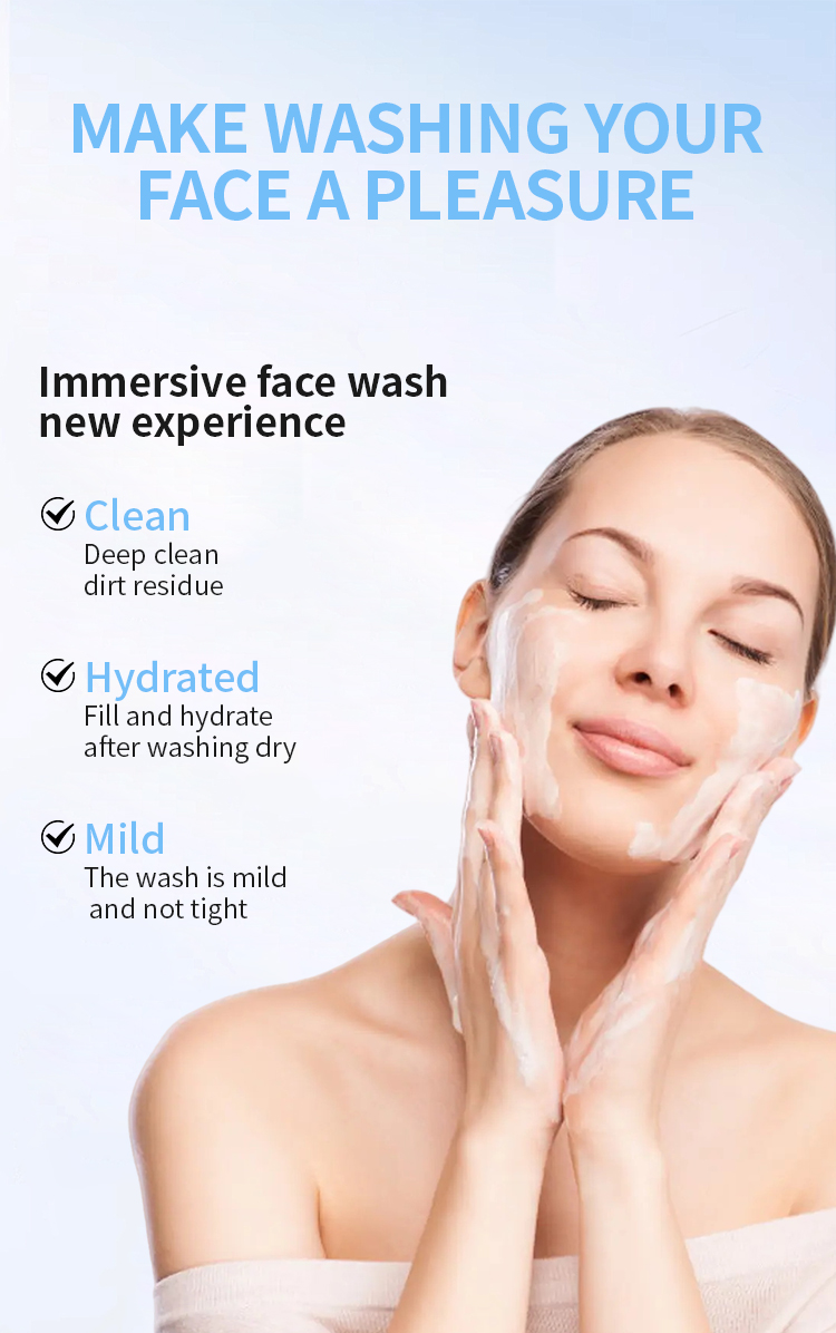 Hot Selling Gentle Cleaners Pores Milk Foam Face Cleansing Facial Cleansers Face Wash