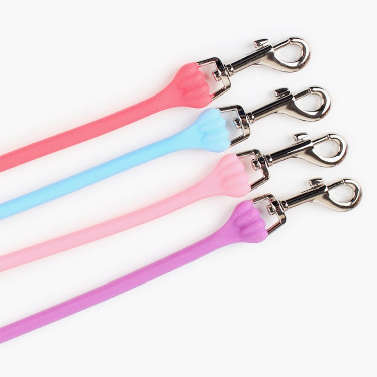Pet Rope Safe Silicone Pet Supplies Reusable Silicone Pet Leash 10*850mm