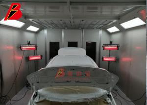 China Car Repair Spray Booth With Infrared Light Heat System wholesale