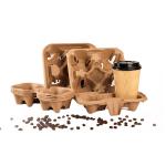 Wholesale printed logo OEM advertising biodegradable custom sleeve paper coffee