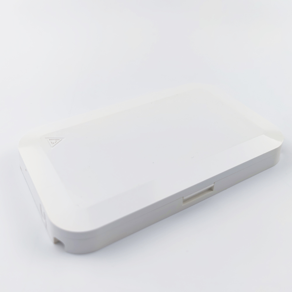 148x88x15 Fiber Optic Faceplate Socket Panel for Indoor FTTH Network Plastic Material