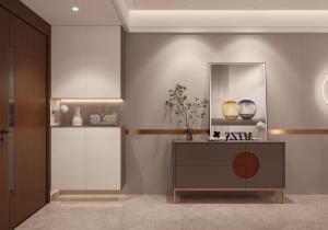 China Contemporary Tall Foyer Cabinet Shoe Cupboard For Hallway Minimalist Elegance wholesale