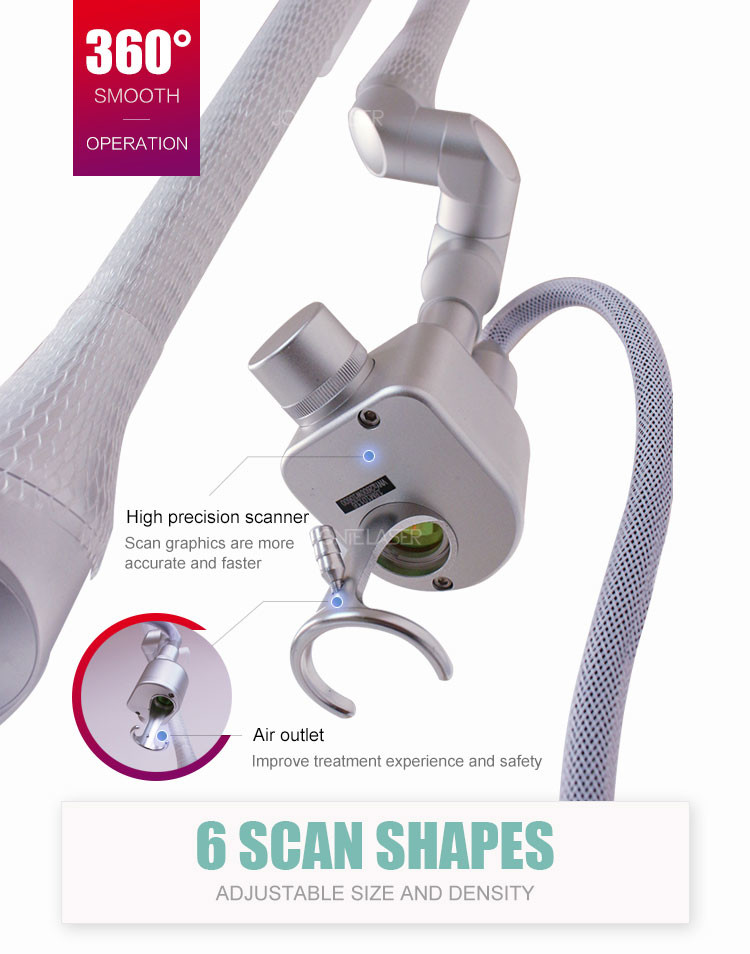 10.64um Air Cooling Co2 Fractional Laser Equipment For Scar Removal