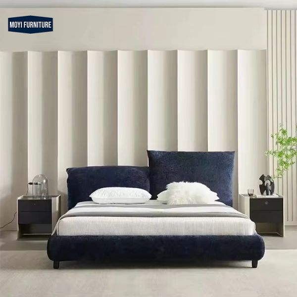 Bed Room Furniture Home Furniture Modern Luxury King Size Queen Double Bed MOYI Big Dable Queen Super Frame Set
