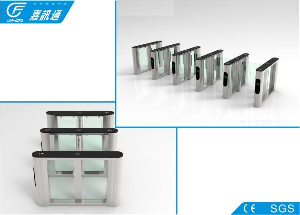 Outdoor Semi Automaticwaist Height Turnstile , Solenoid Bio - Metric Gym Access