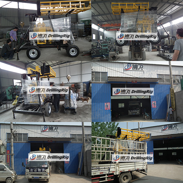 New Arrival! XY-400C Crawler Mounted Hydraulic Well Drilling Rig, 400m Water Well Drilling