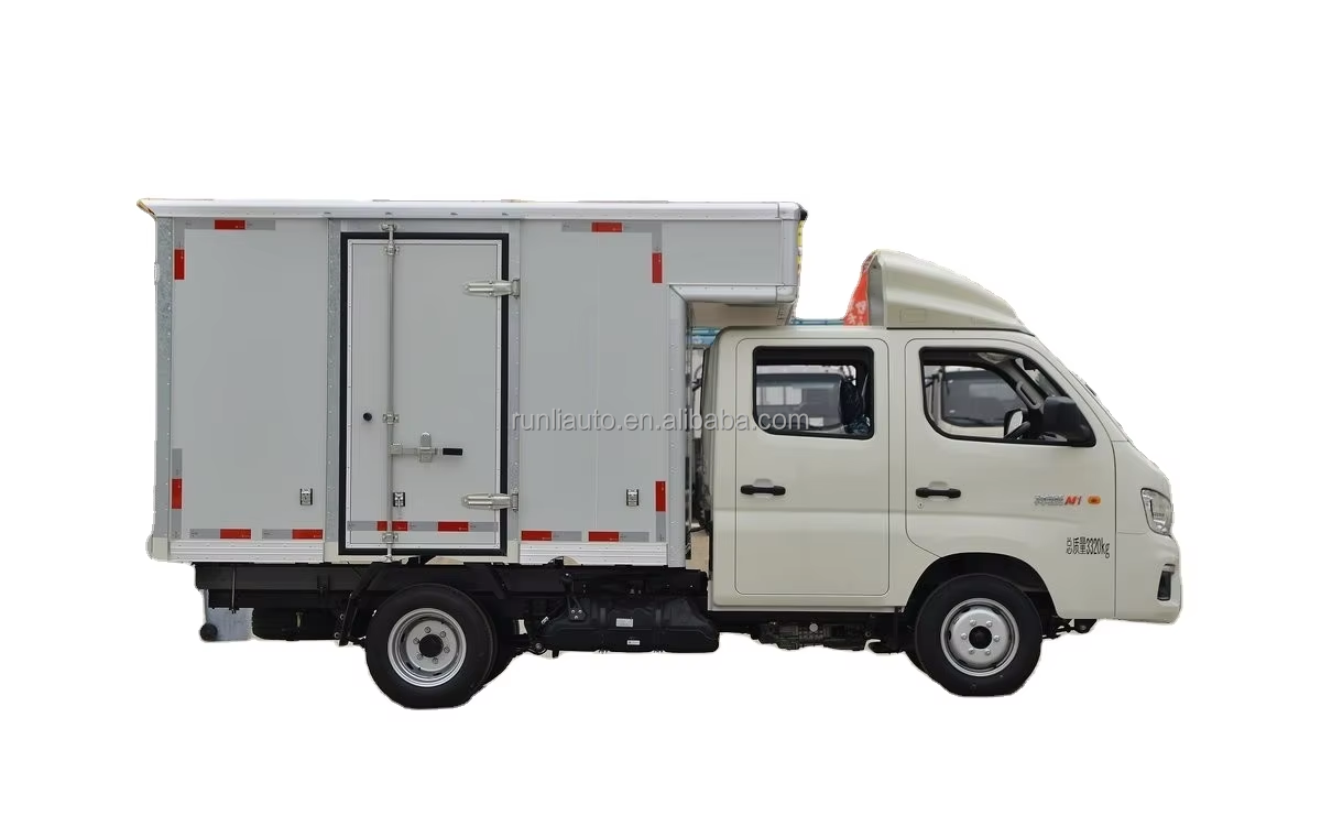 Hot Sale Foton Xiangling Van Truck M1 1.6L 105HP 2.6m Small Light Mini Double Cabin Box Cargo Truck