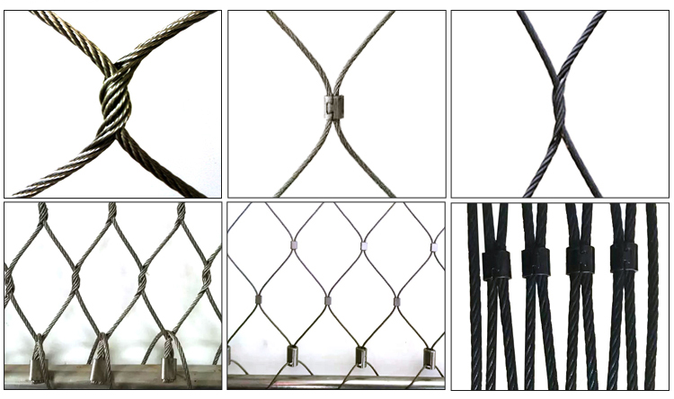 Factory SS 304 316 316L stainless steel rope net fence,Bird netting,Aviary