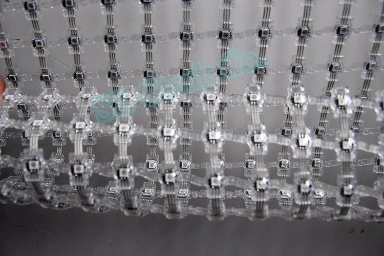 transparent cheap flexible led curtain price