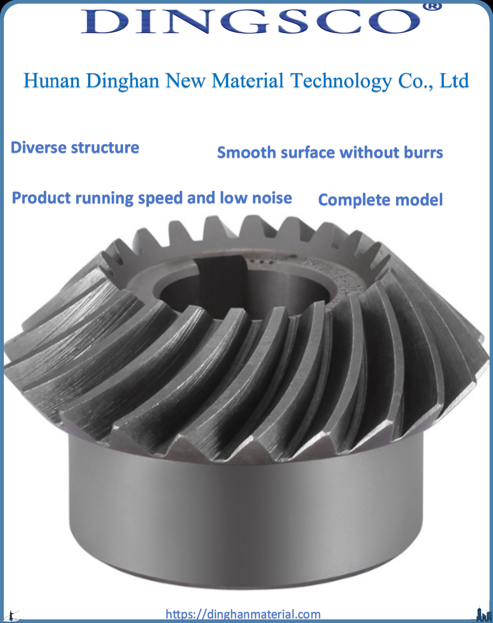 40Cr Spiral Bevel Gear For Motor Drive Part With 20 Degree Pressure Angle