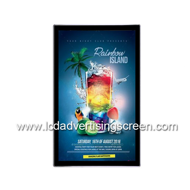 Touch Screen Wifi Android Digital Signage 27 Inch 1920 * 1080 Resolution