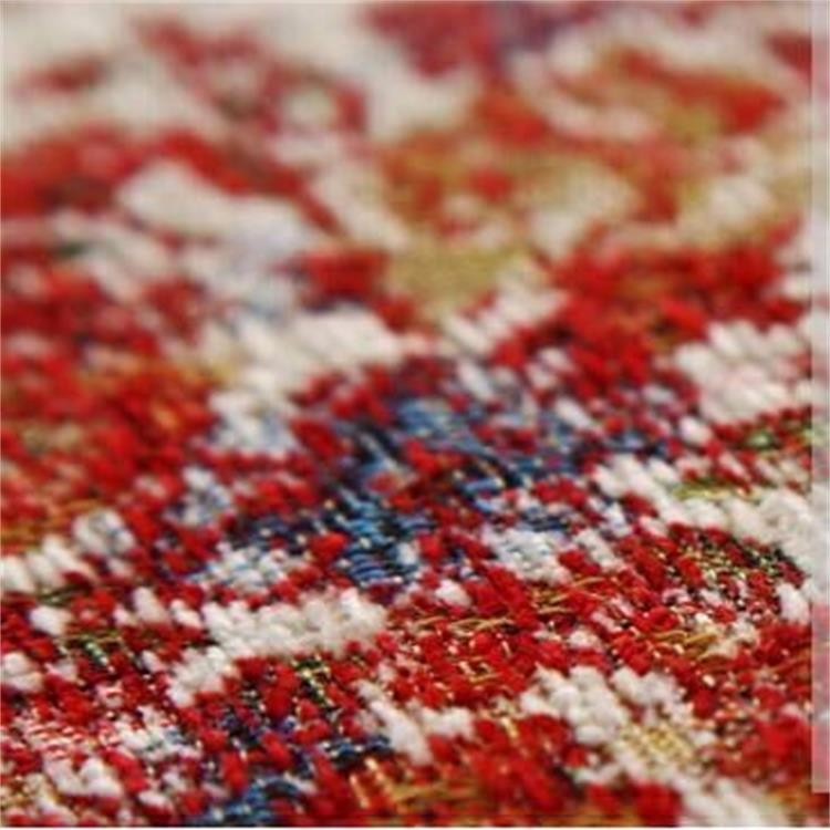 Red Traditional PVC Carpet Flooring , Oval Shape Stair Tread Rugs