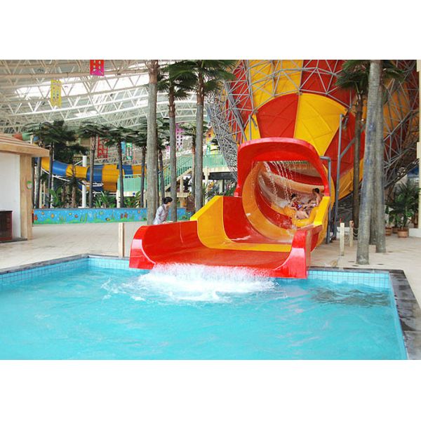 Commercial Fiberglass Custom Water Slides Adult Stimulating High Speed Slide