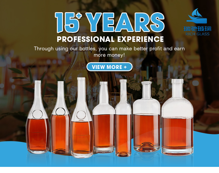 T Type Wooden Top Clear Vodka Luxury 500ml 700ml 750ml Whiskey Liquor Bottle for Sale
