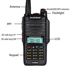 China Baofeng UV-9Rplus IP67 Waterproof Dual Band Mobile Radio wholesale